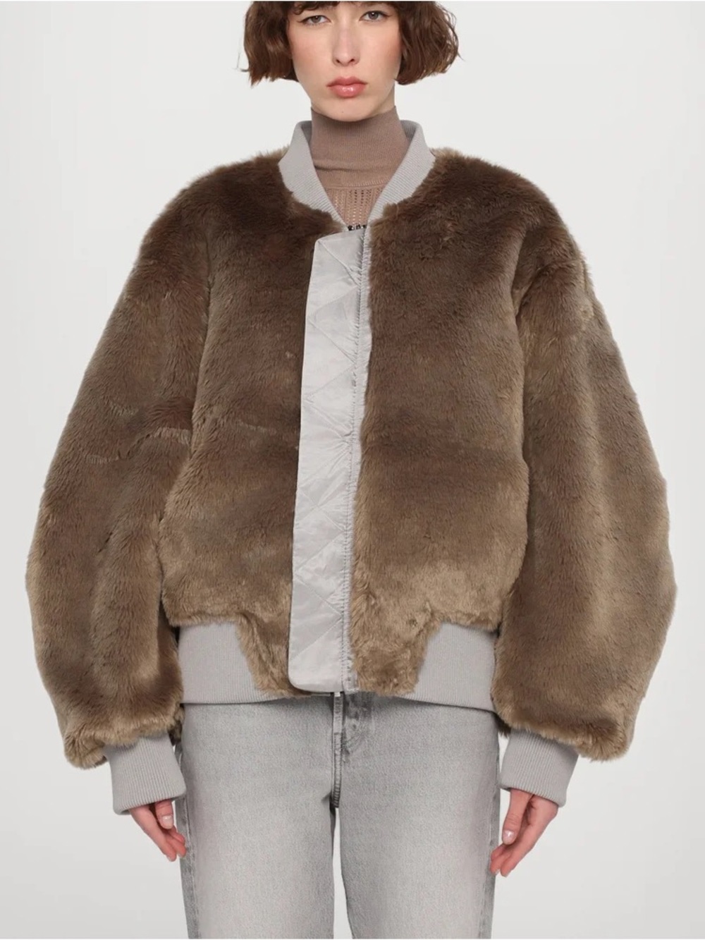 Shoreditch Ski Club Amity Faux Fur Bomber
